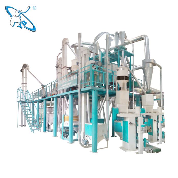 Complete set large scale maize flour milling machine plant