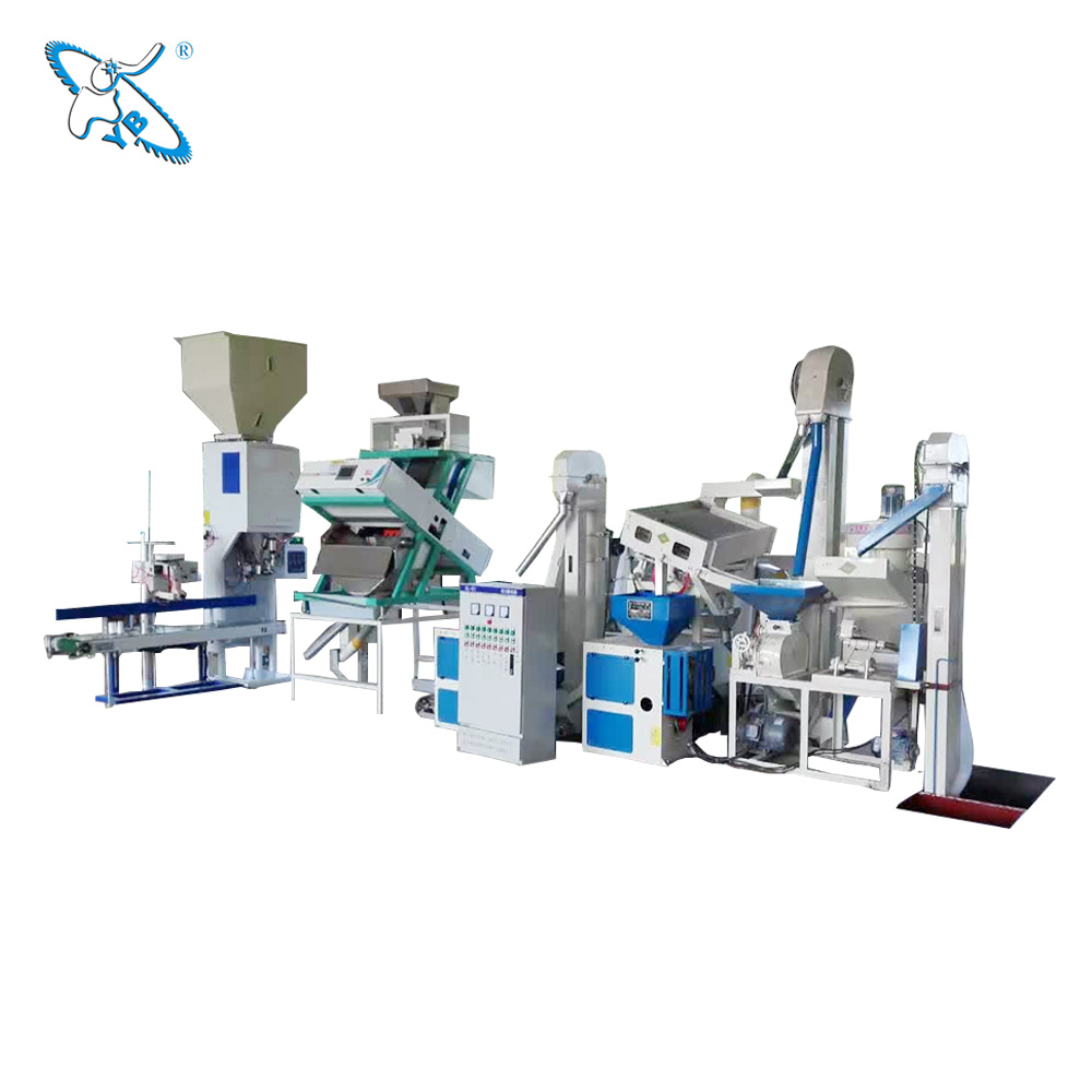 Complete Set Combined Rice Milling Machine Popular In Kenya