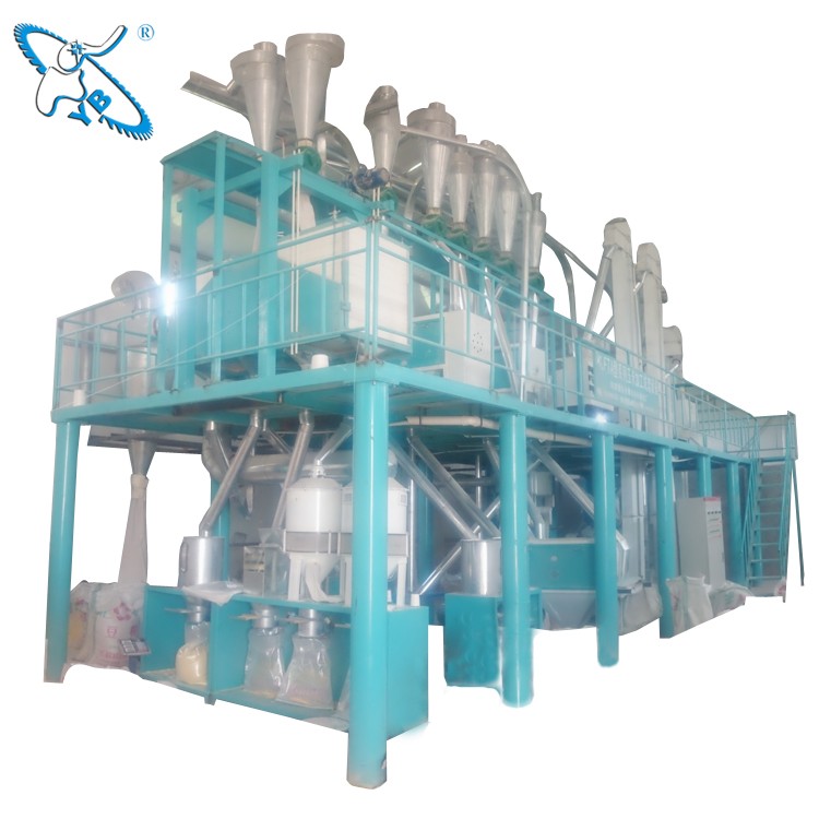 Maize flour processing machinery line