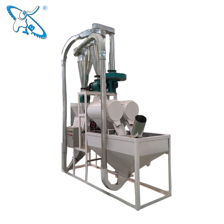 Mini 100-200kg/h Automatic Feeder Rice Flour Grinding Machine