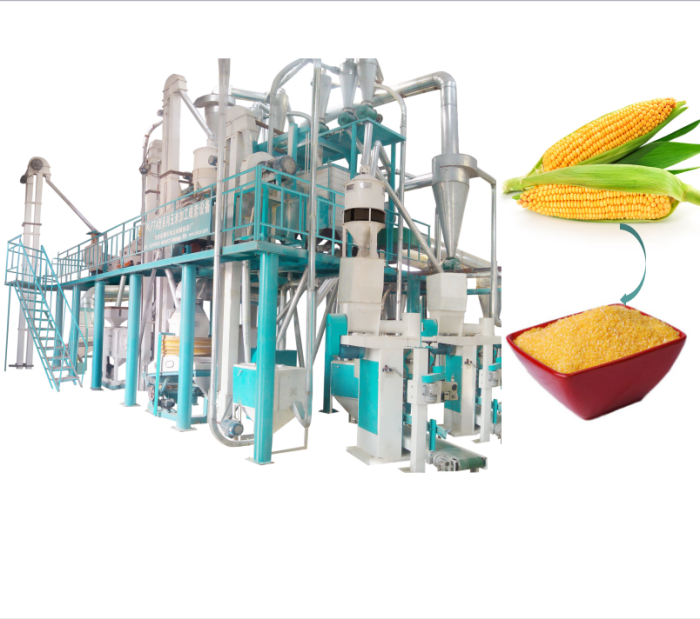 Large scale corn flour making machine for sale